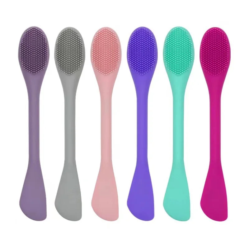2-in-1 Silikon Gesichtsreinigungsbürste – Maskenapplikator & Beauty-Tool