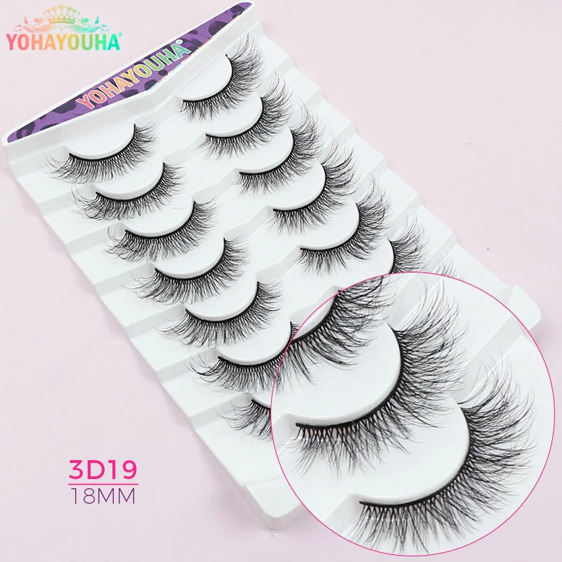 3D Cat-Eye Wimpern 14 mm – 7 Paar für einen natürlichen, voluminösen Look