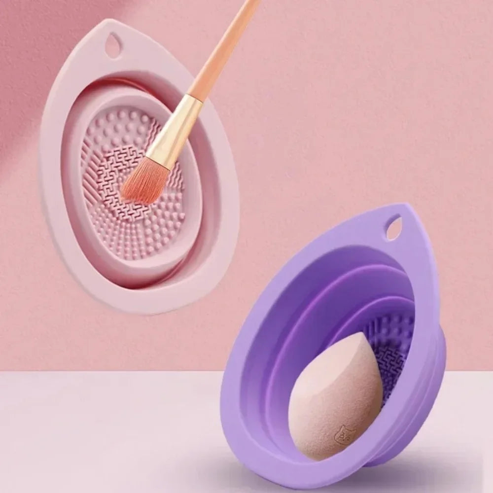 Silikon Pinsel-Reinigungsmatte – Faltbarer Make-up Brush Cleaner