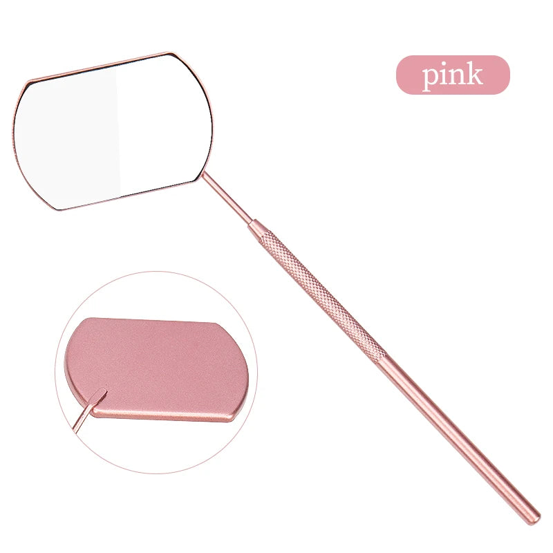 Mondförmiger Wimpernspiegel – Edelstahl Beauty Tool für Wimpernverlängerungen
