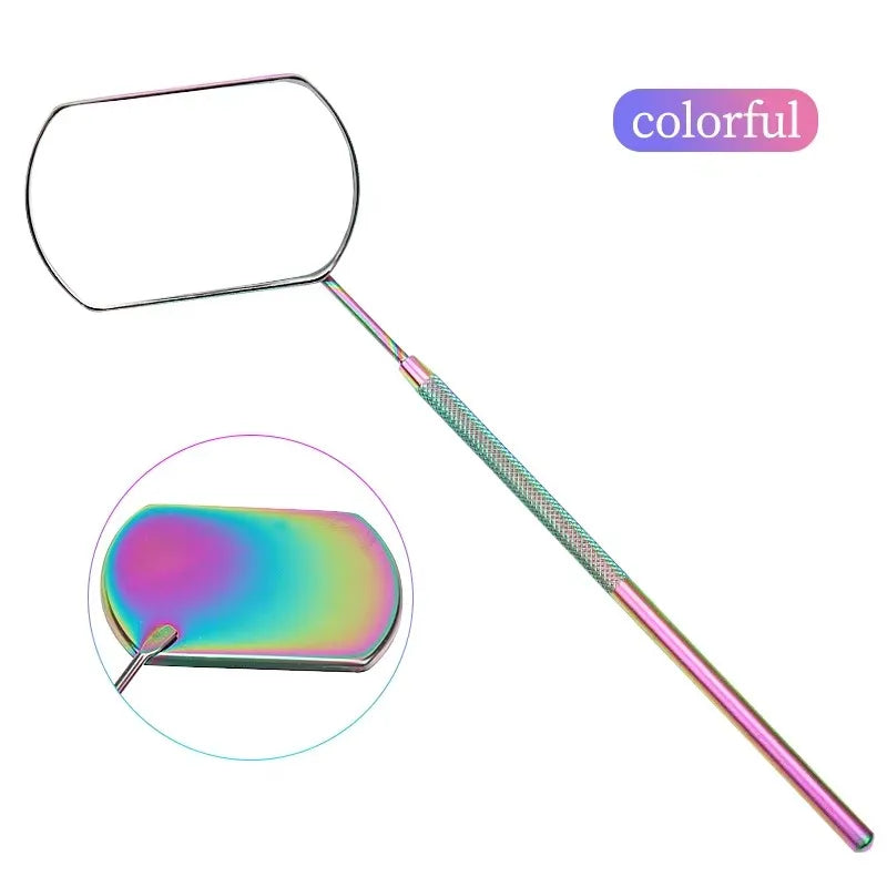 Mondförmiger Wimpernspiegel – Edelstahl Beauty Tool für Wimpernverlängerungen