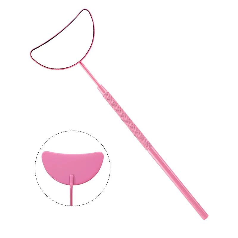 Mondförmiger Wimpernspiegel – Edelstahl Beauty Tool für Wimpernverlängerungen