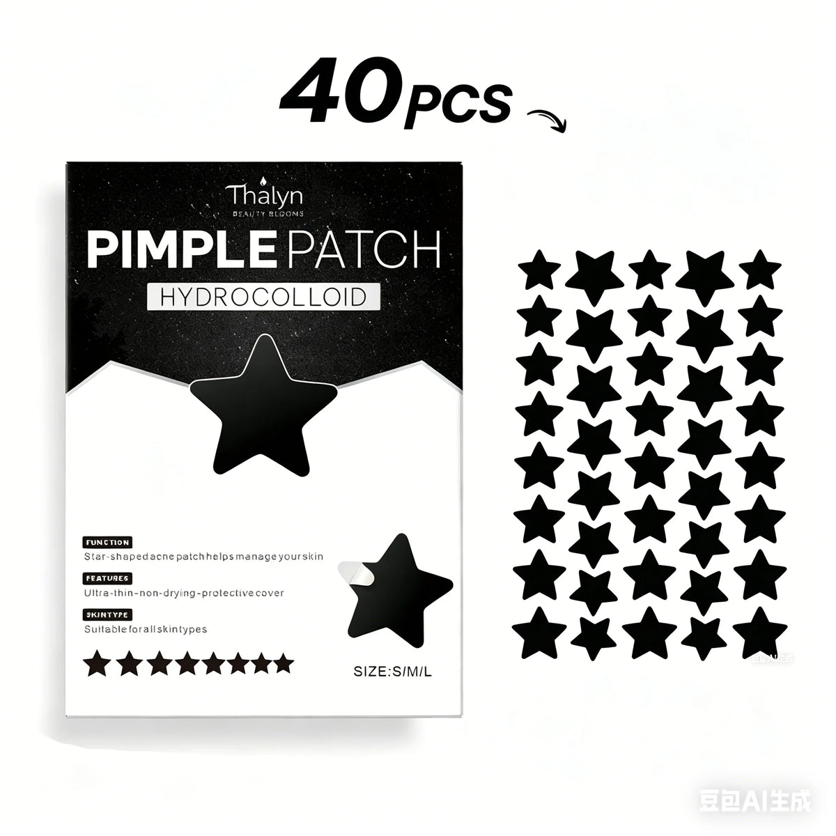 Black Star Pickel-Patches mit Salicylsäure – Blemish Patches & Make-up-Abdeckung