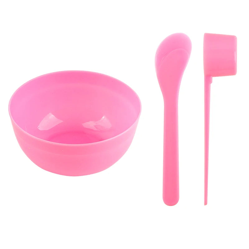 DIY Gesichtsmasken-Mischset – 4-teiliges Beauty-Tool-Set mit Schale, Spatel & Messlöffel