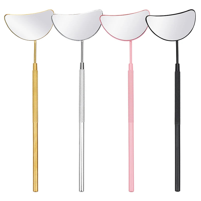 Mondförmiger Wimpernspiegel – Edelstahl Beauty Tool für Wimpernverlängerungen