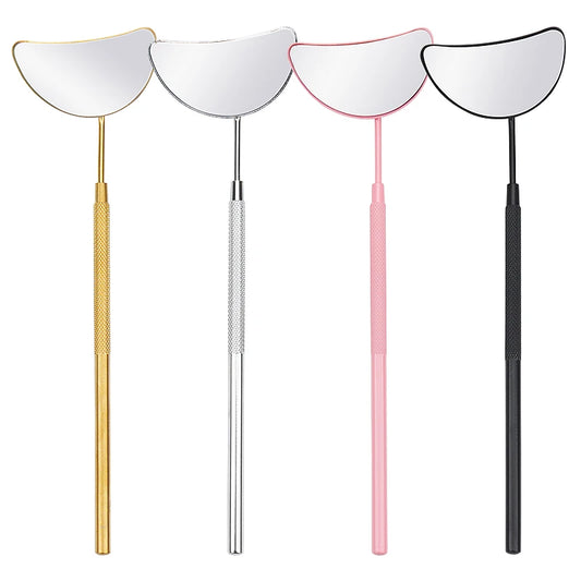 Mondförmiger Wimpernspiegel – Edelstahl Beauty Tool für Wimpernverlängerungen