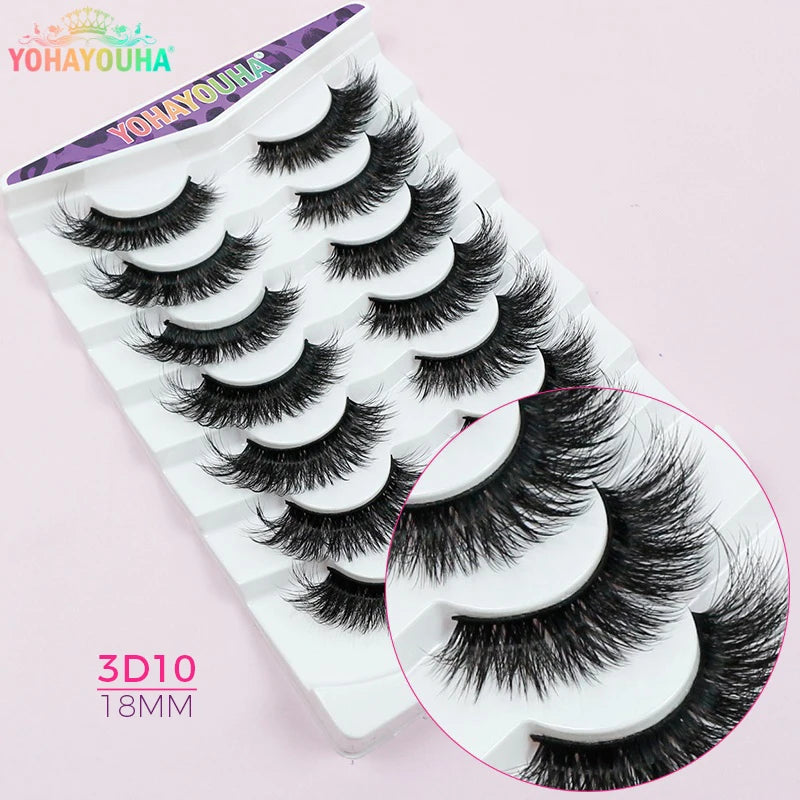 3D Cat-Eye Wimpern 14 mm – 7 Paar für einen natürlichen, voluminösen Look