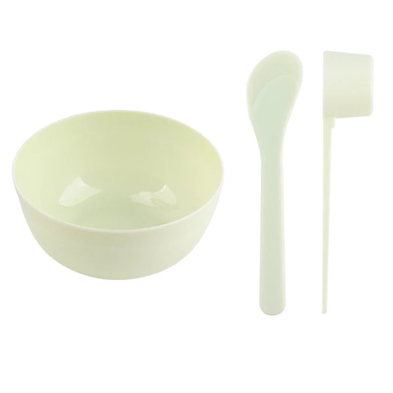 DIY Gesichtsmasken-Mischset – 4-teiliges Beauty-Tool-Set mit Schale, Spatel & Messlöffel