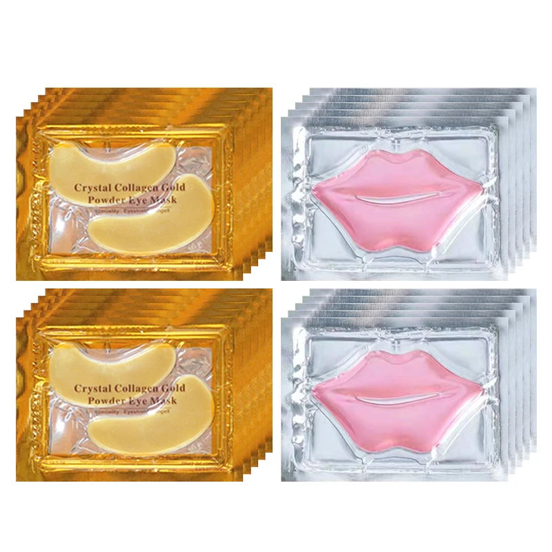 Goldene Collagen Eye & Lip Masks – Feuchtigkeitspflege für Augen & Lippen