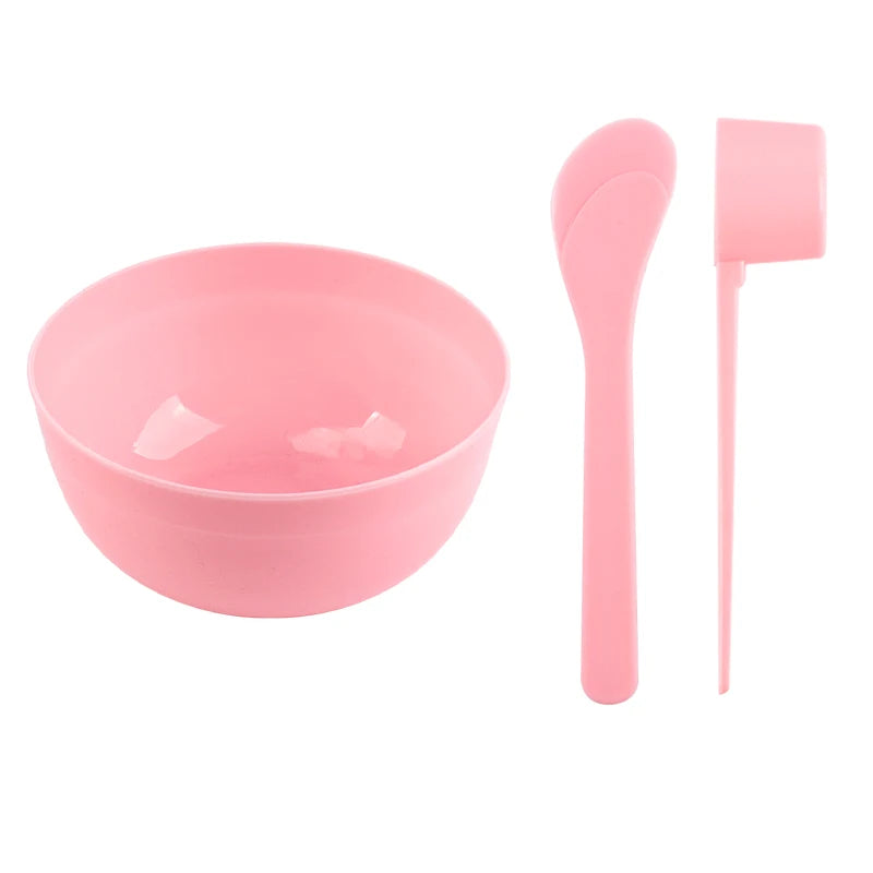 DIY Gesichtsmasken-Mischset – 4-teiliges Beauty-Tool-Set mit Schale, Spatel & Messlöffel