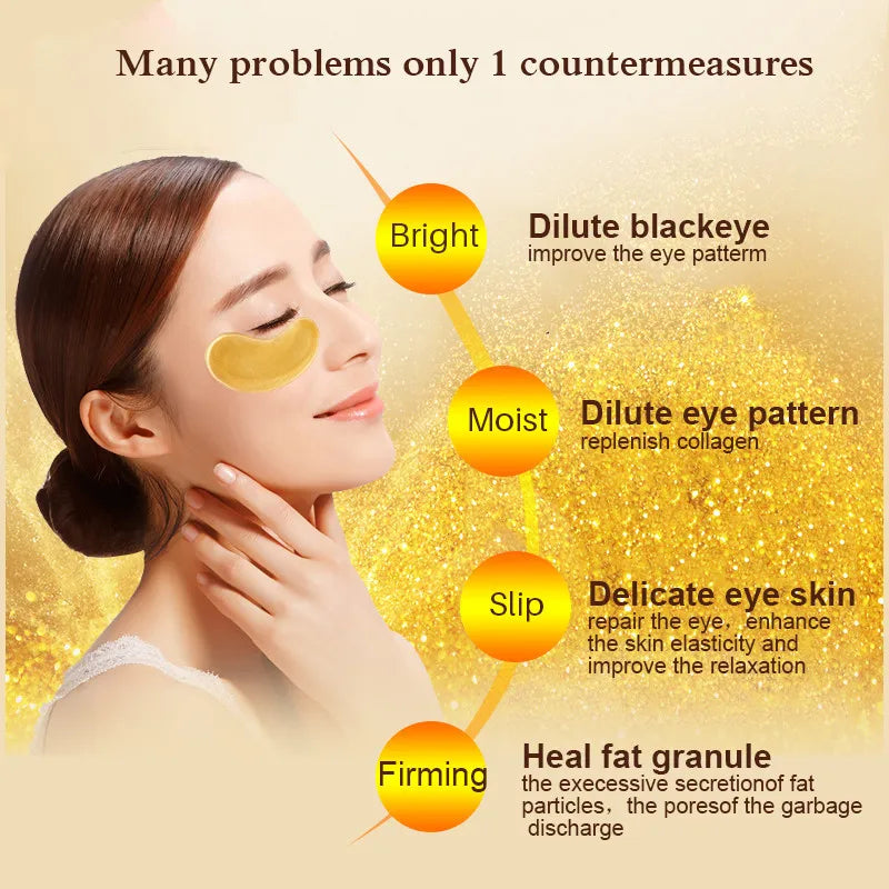 Goldene Collagen Eye & Lip Masks – Feuchtigkeitspflege für Augen & Lippen