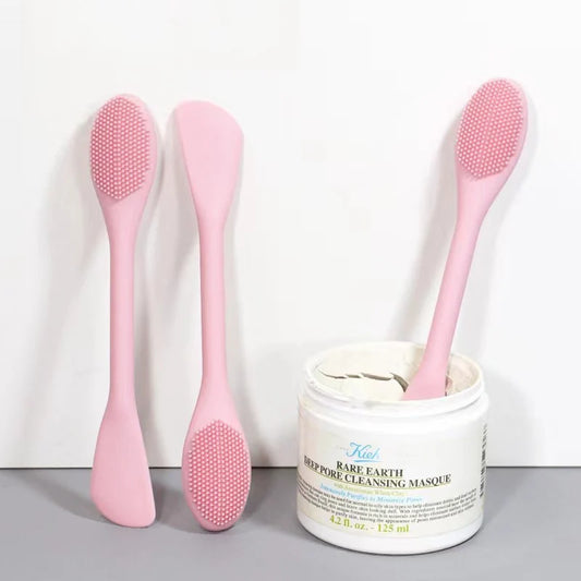 2-in-1 Silikon Gesichtsreinigungsbürste – Maskenapplikator & Beauty-Tool