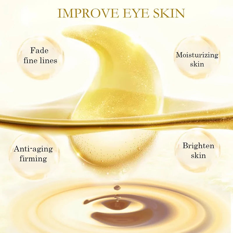 Goldene Collagen Eye & Lip Masks – Feuchtigkeitspflege für Augen & Lippen