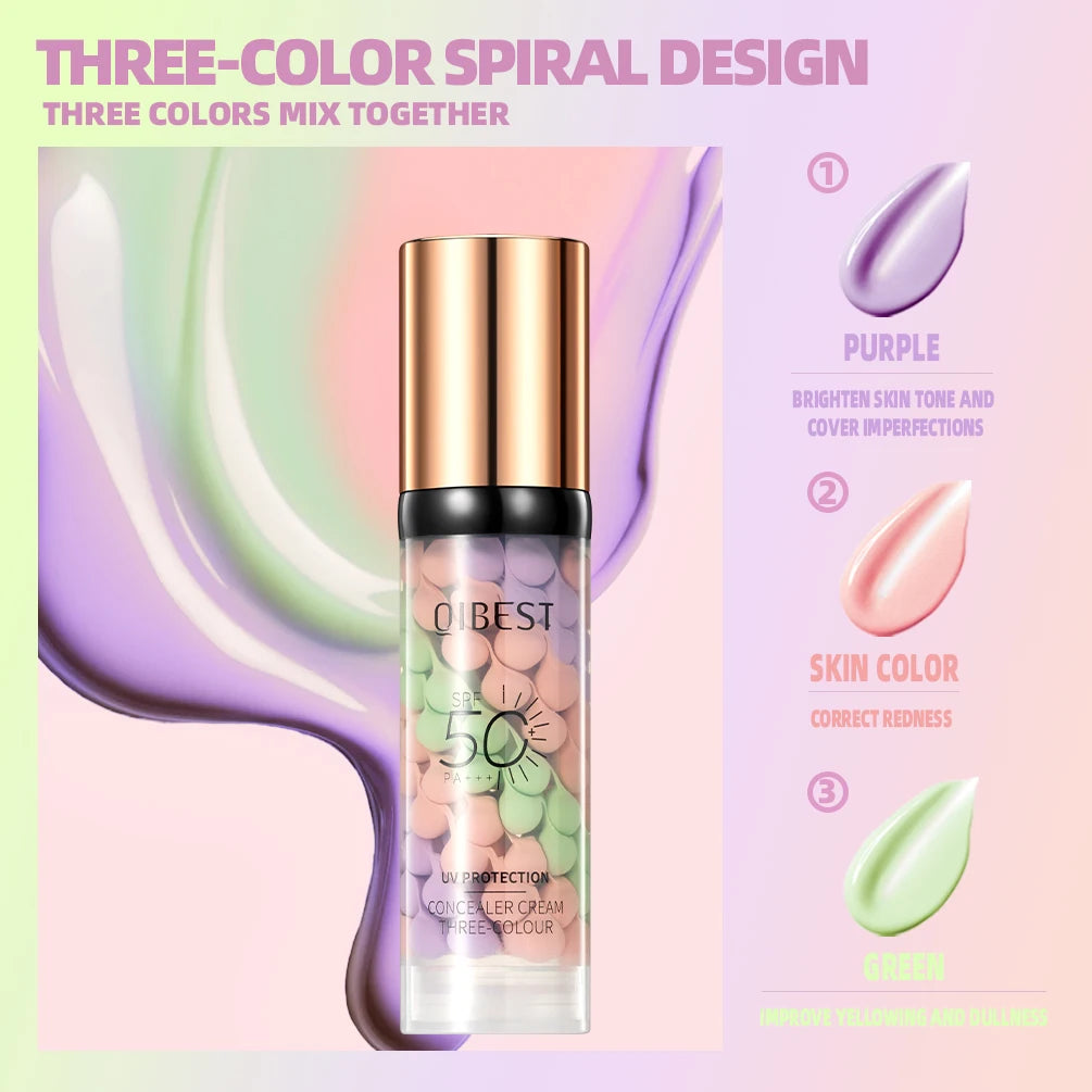QIBEST 3-Farben Makeup Primer