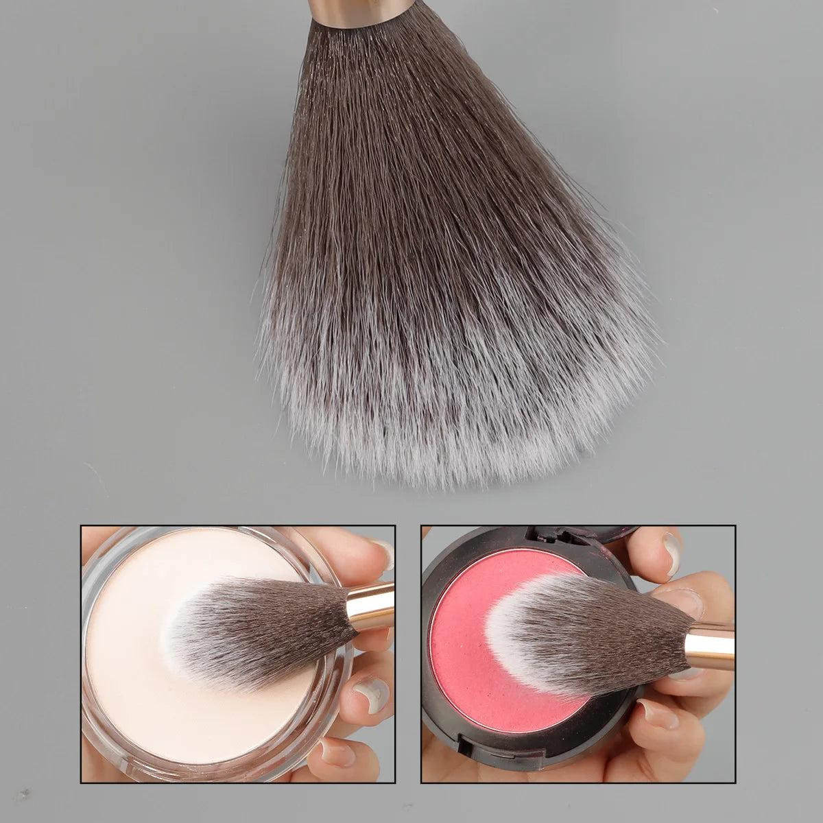 Fire Shape Make-up-Pinsel – Weicher veganer Pinsel für Highlighter, Rouge & Contouring