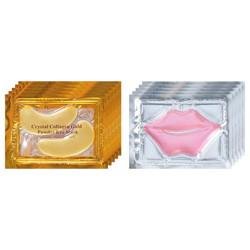 Goldene Collagen Eye & Lip Masks – Feuchtigkeitspflege für Augen & Lippen